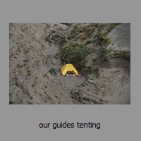 our guides tenting